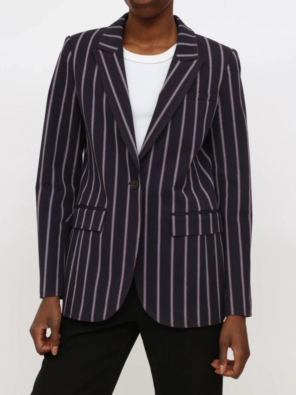 Derek Lam 10 Crosby Pinstripe Blazer Size 00 Like New